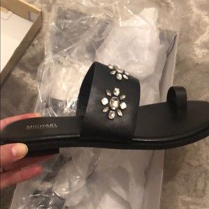 Michael Kors embellished leather sandal
